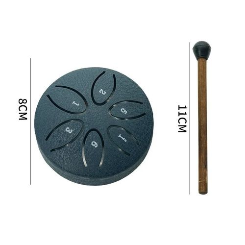Rain Drum for Outside Garden, Steel Tongue Drum Rain Chime Inches 6 Note Drum — image 1
