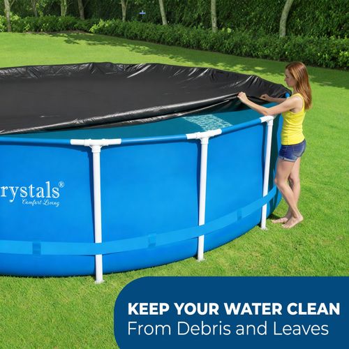 8|10|12 feet Bestway Range of Round Pool Cover for Fast Set, Steel Pro Max Pool — image 4