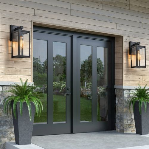 FTL Outdoor Lantern Wall Lights E27 Wall Lantern Porch Light  IP44 Matte, 2Pack — image 7