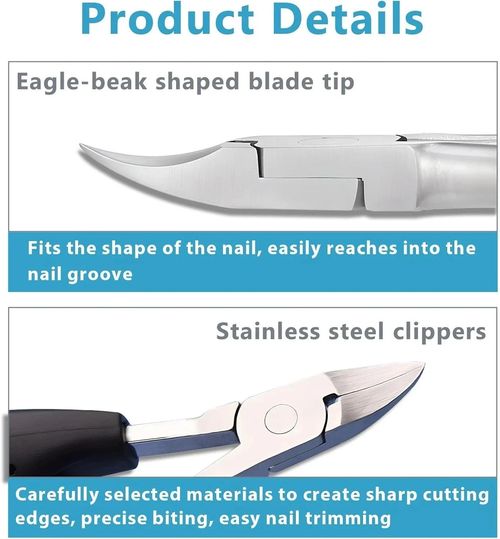 Extra Large Toe Nail Clippers For Thick Hard Nails Cutter Heavy Duty Stainless — image 3