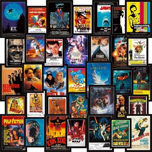 LED Light up movie poster 'CHOOSE ANY MOVIE' lightbox sign home cinema man cave
