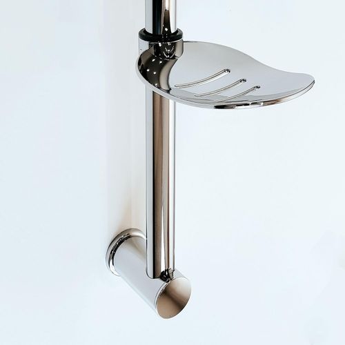 Shower Riser Rail Kit Adjustable Chrome Head Holder Bracket Bathroom Shower Rod — image 21