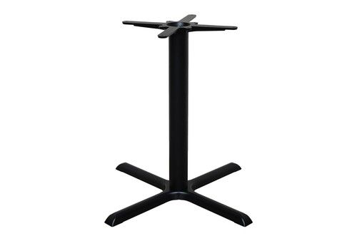 black premium cast iron table base dining restaurant cafe pub - 30  inch cross