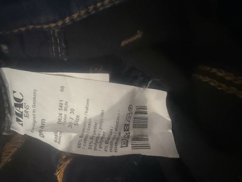MAC Jeans Dream Jeans Dark Blue Stretch Slim Skinny Jeans 36W 32in Leg — image 4
