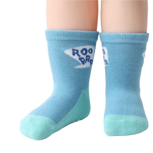 12 Pack Non Slip Kids Toddler Baby Socks with Grips Cotton Crew Socks Boys Girls — image 4