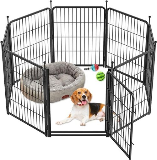 8 Panel Dog Playpen 80cm High Puppy Pet Exercise Pen Indoor Outdoor 56x80cm #550