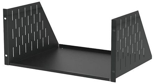 5U Black Rack Shelf - 368mm Deep - R1194/5UK