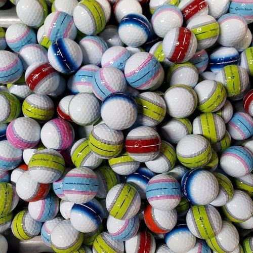 TaylorMade TOUR RESPONSE STRIPE Golf Balls - PEARL / GRADE A - Ace Golf 🏌️ o ⛳