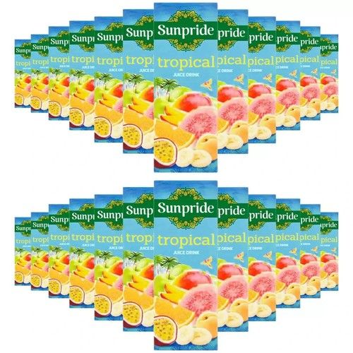 Sunpride Tropical Juice Drink Kid Party Tropics Fruit Carton Box Pack 24 x 250ml