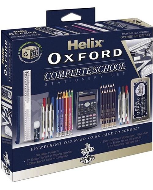 Helix Oxford Complete Back to School Stationery Set - Comprehensive Helix Oxford