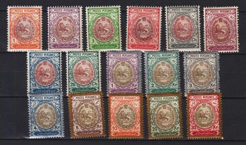 1909 MIDDLE EAST   Mi.# 288-303 COMPLETE SET   MINT FULL ORIGINAL GUM HINGED