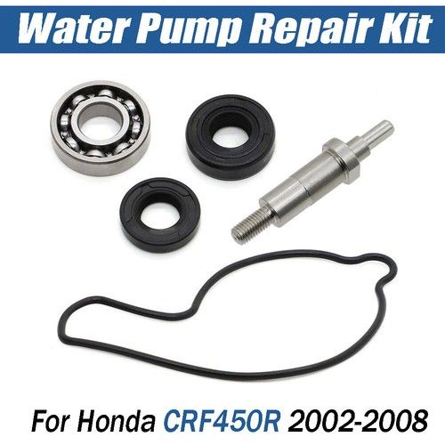 For Honda CRF450R 2002-08 Hot Rods Water Pump Repair Gasket Bearing Rebuild Kit