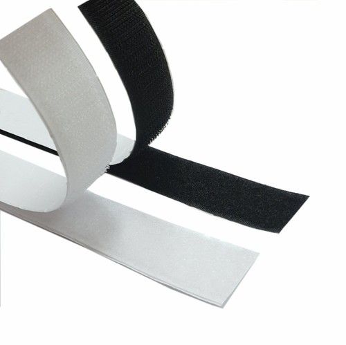 Hook and Loop Heavy Duty Stick On Self Adhesive Tape Widths 16mm 20mm 25mm 50mm