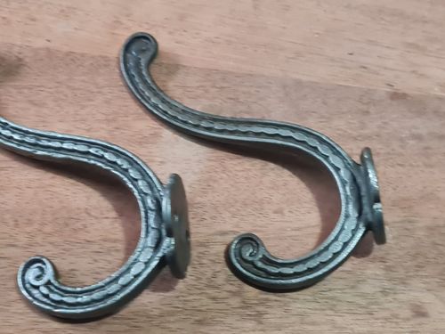 Two Old Cast Iron Coat /Bag/ Hat/ Hooks Vintage — image 13