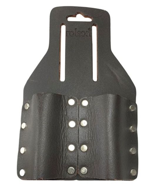 Scaffold Spanner Holder Double Loop Oil Tanned Leather Waist Belt Accessory