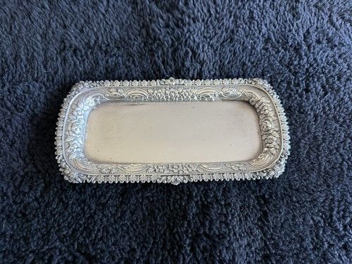 William Bateman I 1819 Regency English Sterling Silver Snuffer Tray London