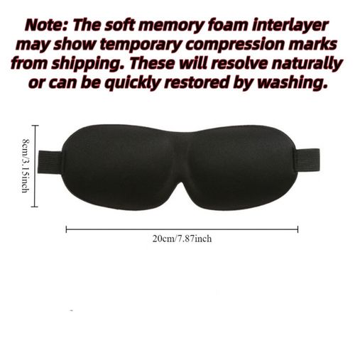 Soft Padded Sleep 3D Mask Eye Blackout Luxurious Blindfold Travel Eye Cover UK — image 6