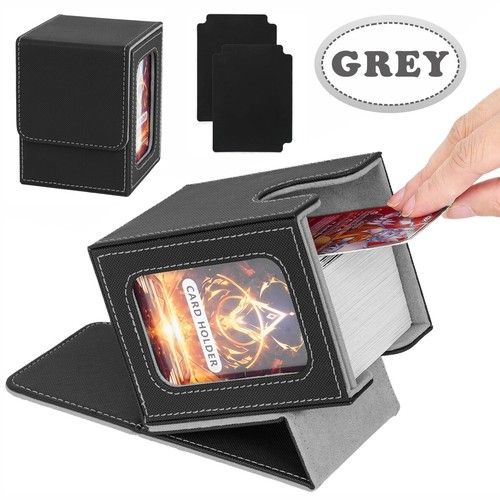 Deck Box Trading Card Storage Magnetic- Mtg Yugioh Pokemon Games Holds 100 Cards
