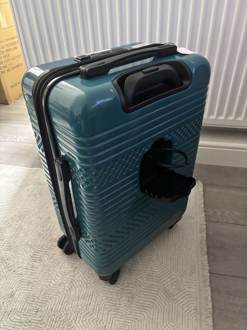 French Connection 3-Piece Blue Hardside Expandable 4-Wheel Spinner Luggage Set — image 5