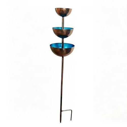 Metal Bird Bath Bird Water Dispenser Garden Rain Catcher Bird Feeding Station UK