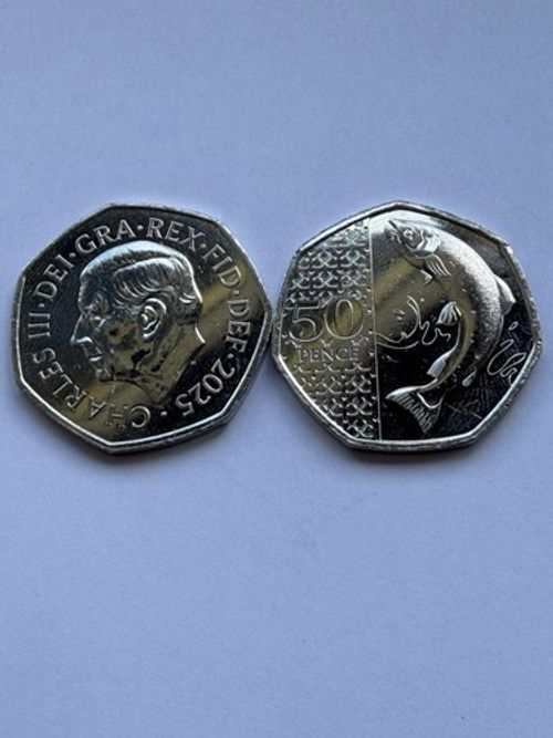 2025 Atlantic Salmon 50p UNC From Sealed Bag, Multi Buy deals.