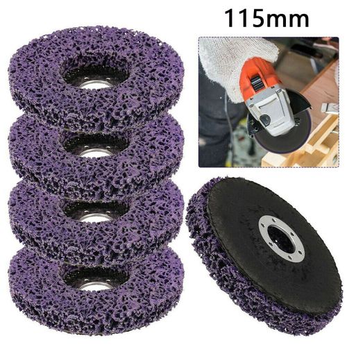 5-100PCS 115mm Poly Strip Wheel Discs Paint Rust Remove Abrasive Angle Grinder — image 7