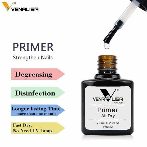 VENALISA Nail Prep Dehydrator & Acid-Free Primer for Acrylic and Gel Nail Polish