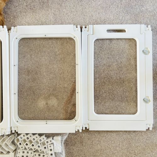 Clear Acrylic Dog Playpen Indoor Pet Pen Puppy Pen Dog Fence Safe — image 9