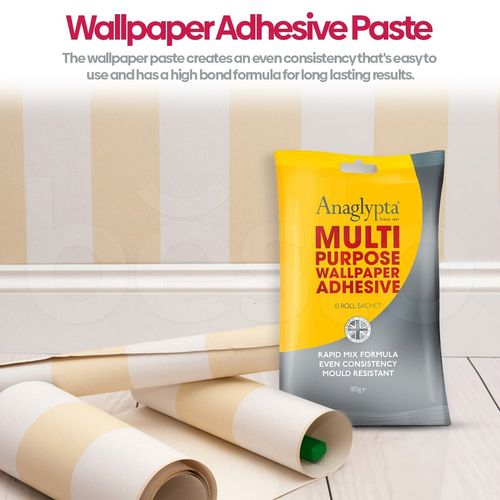 10 Roll All Purpose Super Strong All Purpose Wallpaper Adhesive Paste Wall Glue — image 3