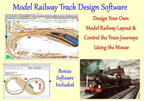 Railway Layouts Design Software to Build Model Train Track CAD Hornby Triang — image 1