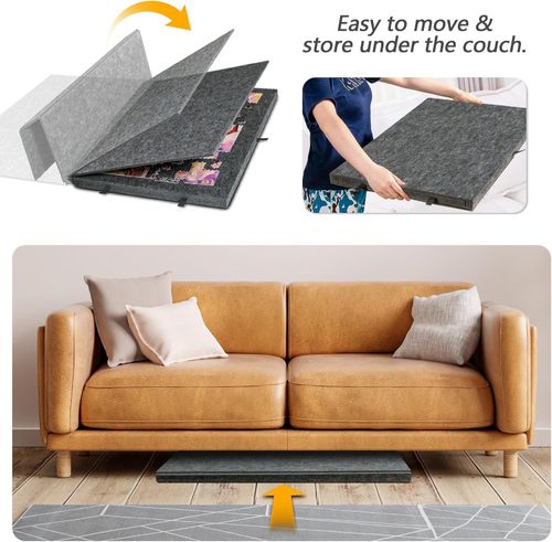 1000pcs Tilting Puzzle Board with 2-in-1 Stand & Cover Felt Mat 6 Sorting Drawer — image 4