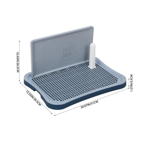 Large Pet Puppy Dog Loo Pee Training Tray Easy Clean Dog Toilet Potty Tray Pan