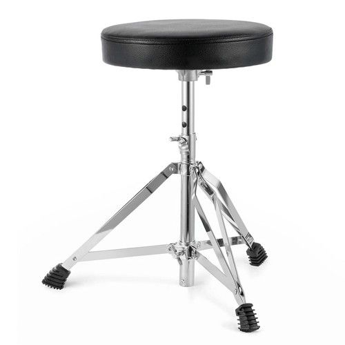 Piano Chair Drum Stool Adjustable Piano Stool Folding Drum Throne Padded Seat