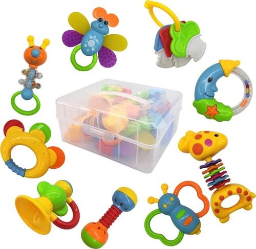  Baby Rattles Toys Set Infant Grab Shake Rattle Toys 18 Months Sensory  — image 12