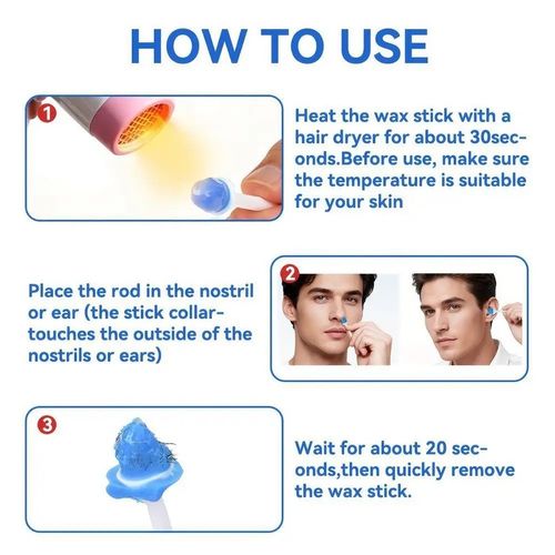10Pcs Disposable Nose Wax Sticks Applicator Nostril Ear Hair Removal Spatula UK — image 7