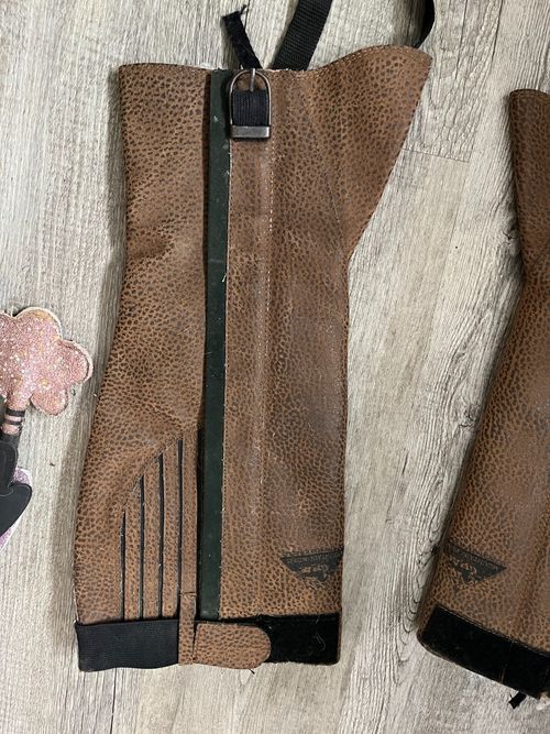 Mountain Horse Fleece Lined Half Chaps Size S — image 5