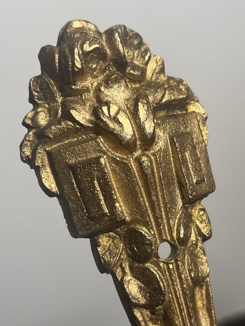 Rare 19thC Maison Christofle Ormolu Gilded Bronze Embrasses Rococo Sash Hooks — image 21