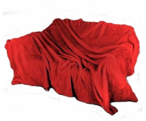 Super Soft Faux Fur Mink Throw Large Sofa Blanket Fleece Plain Warm Double King — image 2