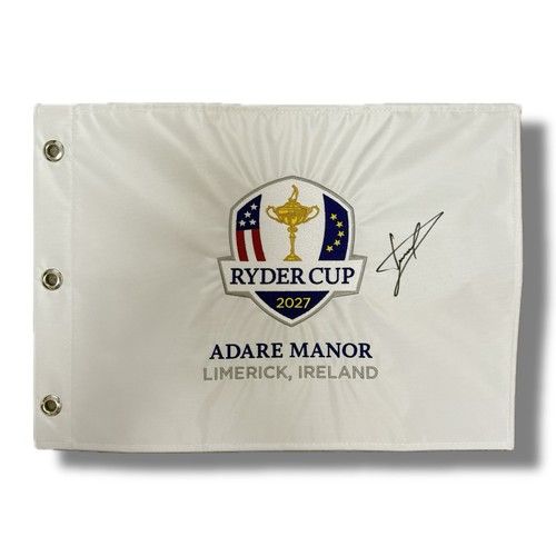 Signed DONALD Ryder Cup Captain 2027 Golf Pin Flag Memorabilia - COA & Proof