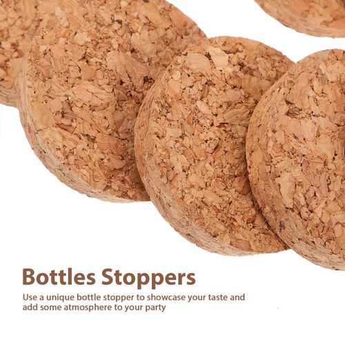 60Pcs Sturdy Wooden Wine Bottle Corks Reusable Stoppers for Glass Bottles — image 11