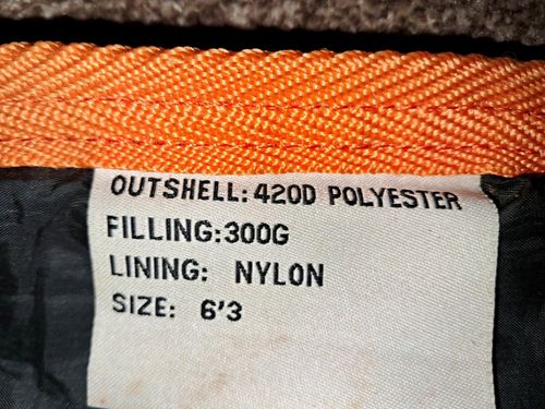 Derby House Stable Rug 6'3" Blue with Orange Trim, Machine Washable — image 1