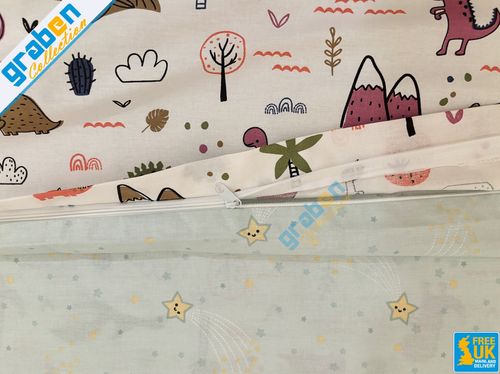 100% COTTON BEDDING SET FOR Toddler Bed Cot Bed Duvet Cover&Pillowcase 120x150cm — image 5