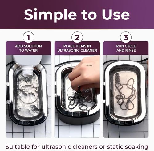 Ultrasonic Cleaner Solution Fluid 1L Concentrate Jewellery Watch Denture 20L — image 6