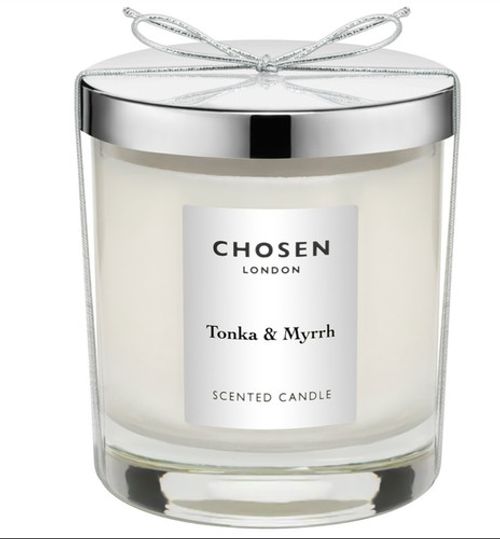 Tonka & Myrrh Luxury Scented Soy Wax Candle 30cl with Gift Box