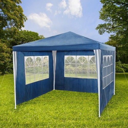 PE Garden Gazebo Side Walls ONLY  With Windows 3 x 3m Waterproof Outdoor Gazebo