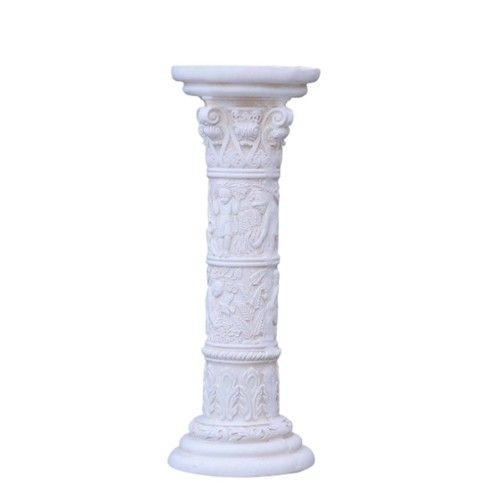 Freestanding White Classical Display Stand Roman Column Pedestal for Event