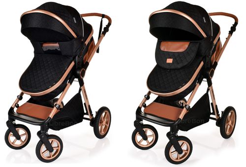 3 in 1 Pram Newborn Baby Buggy Set Travel System with Car Seat Folding Pushchair — image 6
