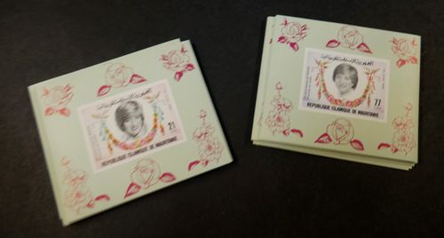 Mauritania 1982, 50 Unperforated Special Block Series "Princess Diana", **/MNH — image 1