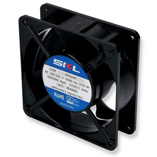 SQUARE COOLING FAN MOTOR 230V 17/15W 120mm x 120mm x 38mm PANEL FRIDGE FREEZER