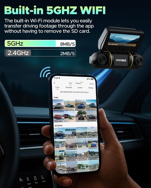 4 Channel Dash Cam 360°View 1080P Car Camera 5G WiFi With Hardwire Kit &128GB UK — image 5